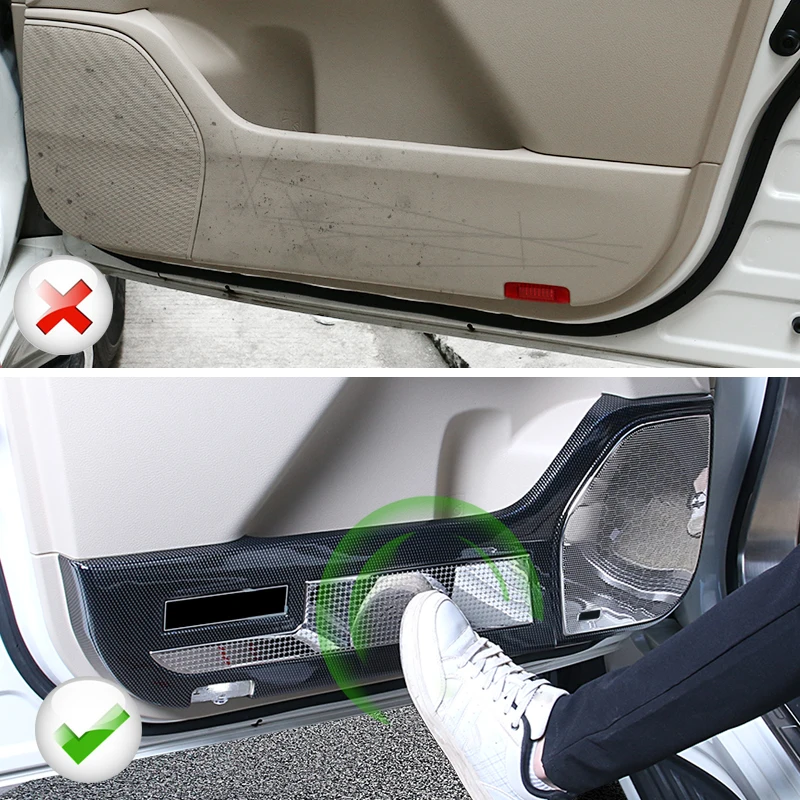 For Toyota Land Cruiser 200 Interior Modification Accessories LC200 Car Door to Prevent Scratches Protective Pad Speaker Cover