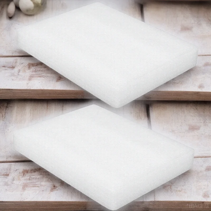 6 قطعة وسادة رغوة التلبيد الصوف إبرة التلبيد وسادة سميكة قابلة لإعادة الاستخدام الحرفية العمل حصيرة Diy بها بنفسك مشاريع ورأى الأغنام الأبيض