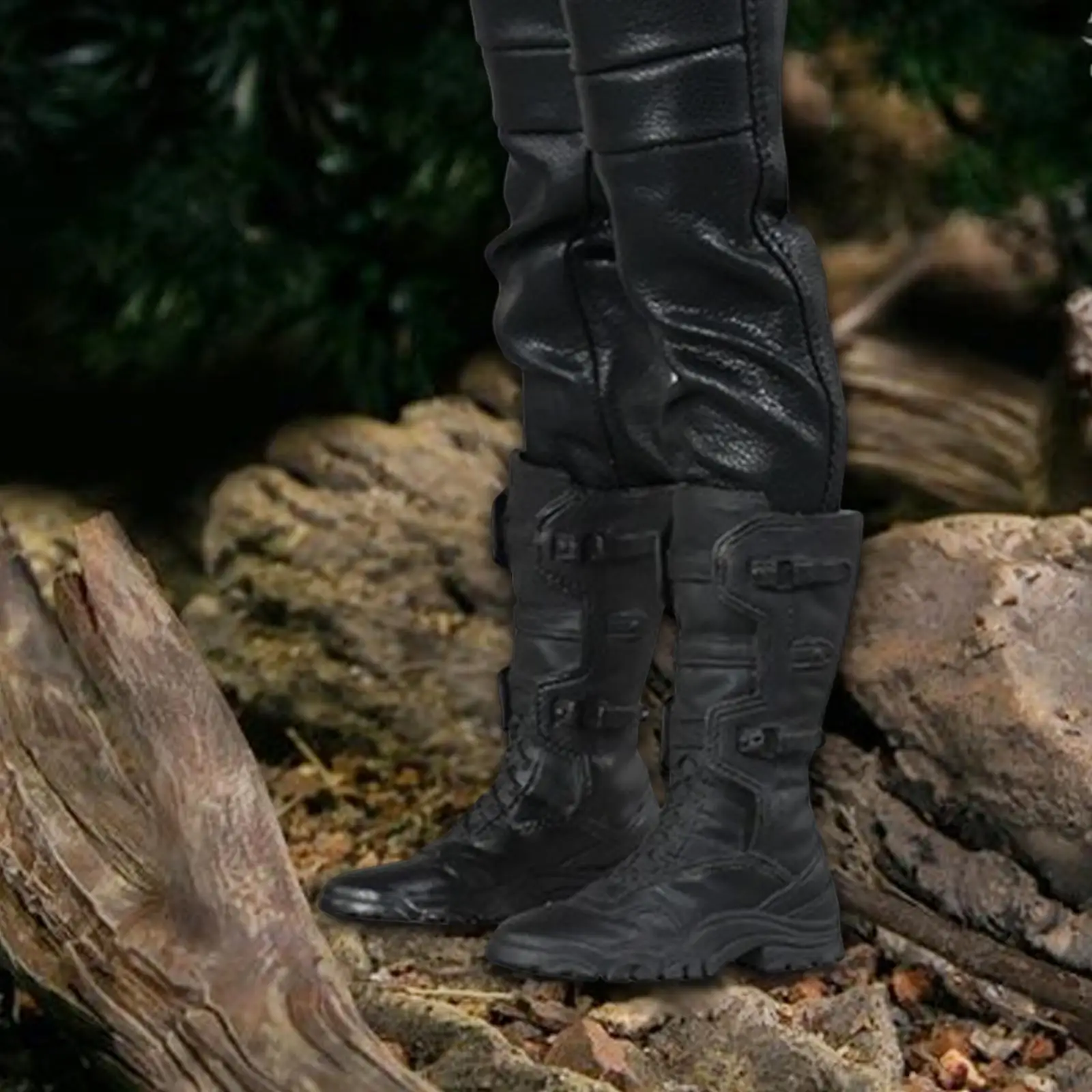 2x1/6 escala leggings botas botas de trabalho acessórios roupa figura botas traje meados de bezerro botas para 12 ''Polegada boneca figuras traje