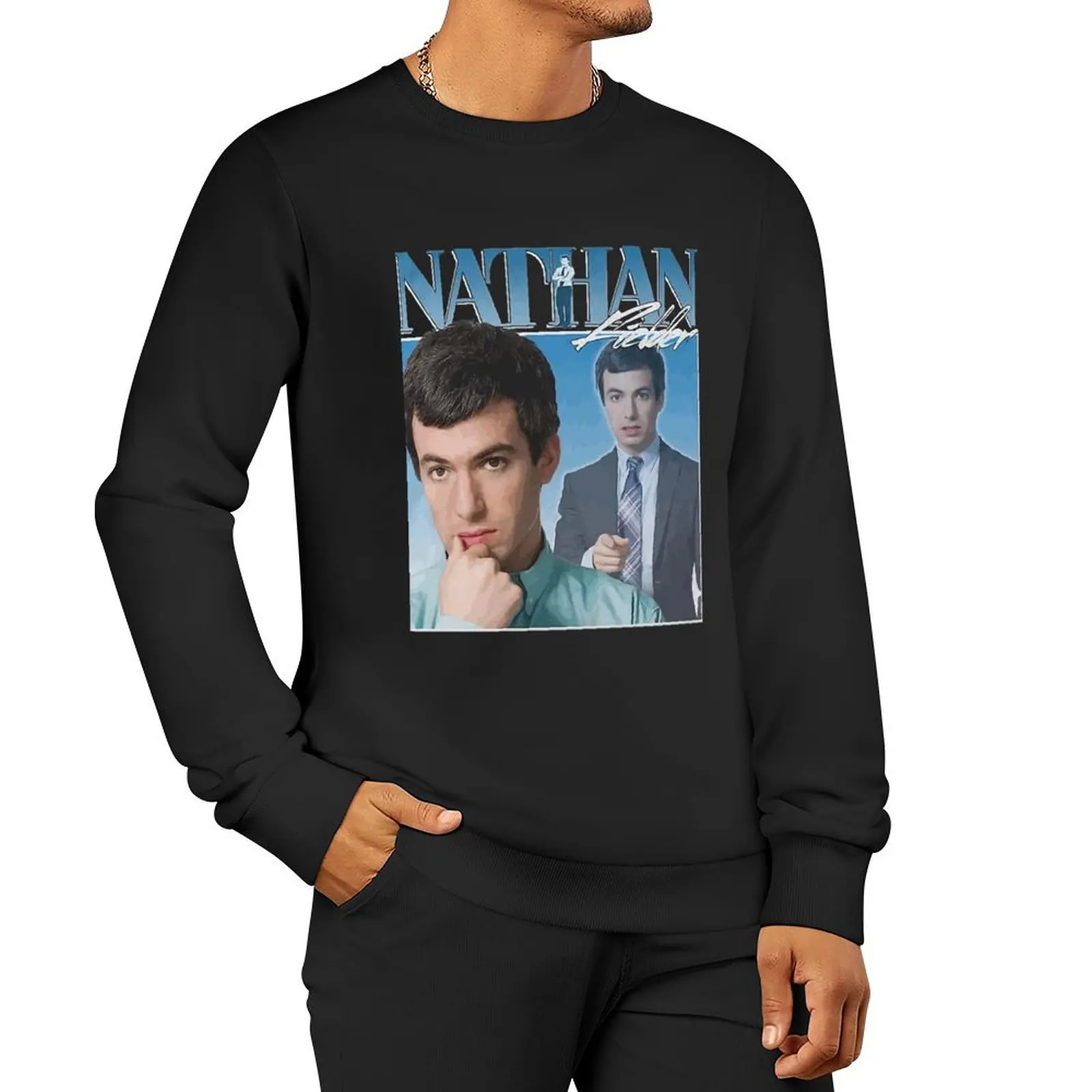 Nathan Fielder 90s Vintage Classic Pullover Hoodie anime clothing men's autumn clothes new sweatshirt