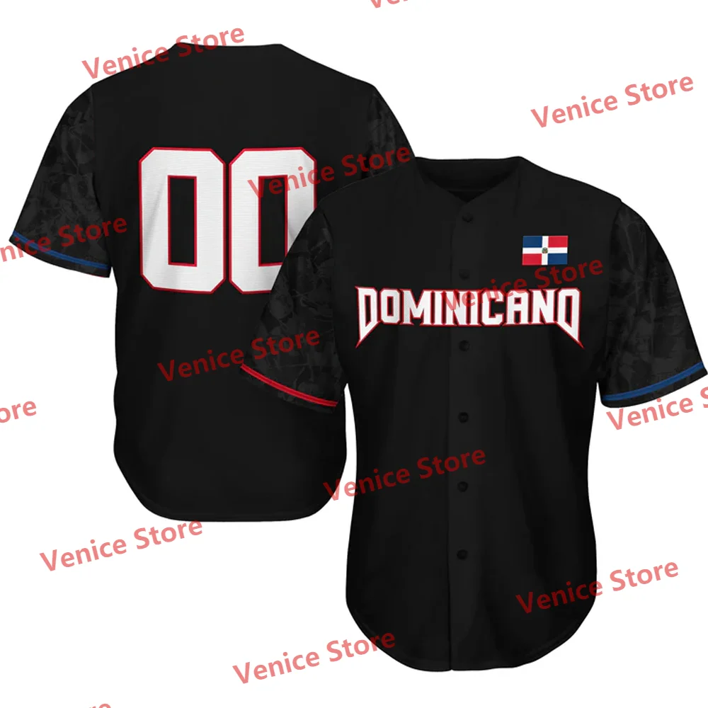 Dominican Republic Custom Baseball Jersey 2025 New Arrival Special Design New Kit National Team LMB Training T-Shirt Adults KIDs