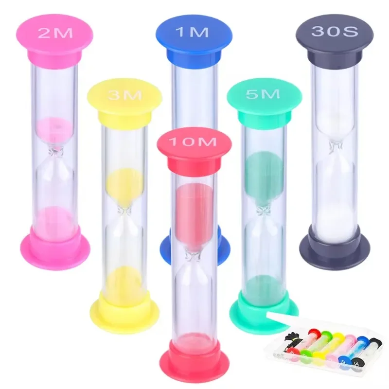 Colorful Hourglass Plastic Clock Watch Sand Timer for the Table Decoration and Accessories Clocks Child Object Wall Home Decor