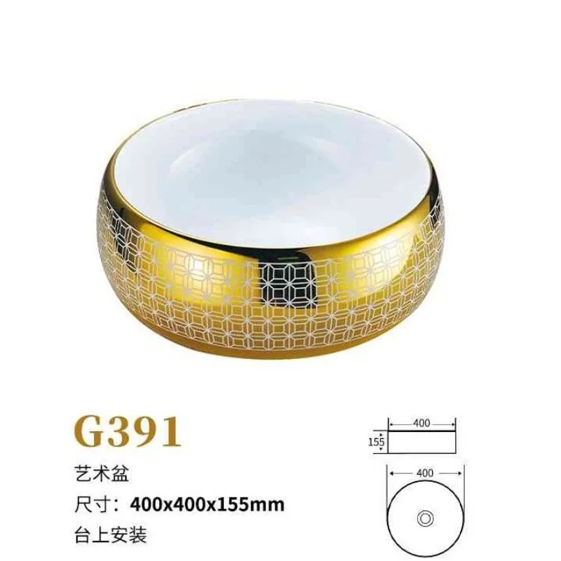 Ceramic table basin Light luxury wash basin Art basin Washbasin Small household hotel Homestay art design
