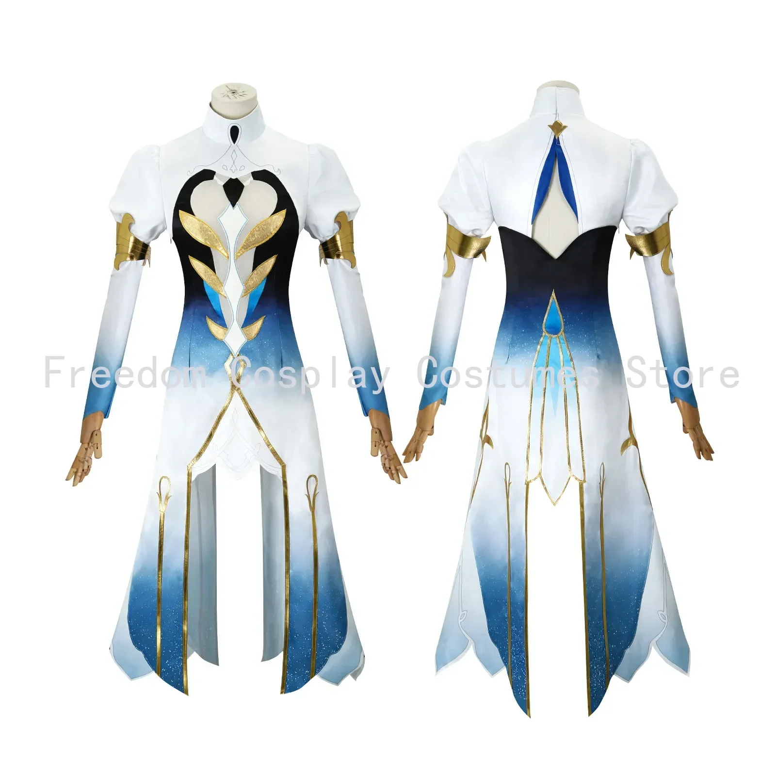 Focalors Cosplay Costume Furina Wig Game Genshin Impact Fontaine God of Justice Furina Cosplay Full Women Hallowen carnival Suit