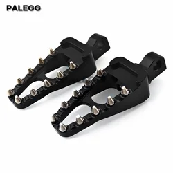 10mm Motorcycle Footpegs MX Style Footrest pedal Foot Pegs 360 Roating For Harley Sportster Fatboy Bobber Chopper