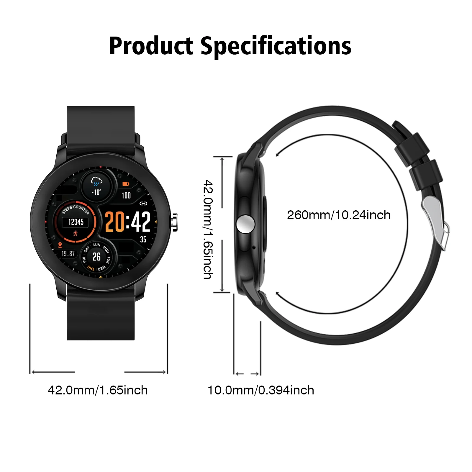 ساعة ذكية جديدة 2025 شحن لاسلكي Smartwatch بلوتوث المكالمات الساعات الرجال النساء سوار لياقة بدنية ساعة مخصصة الوجه + صندوق #6