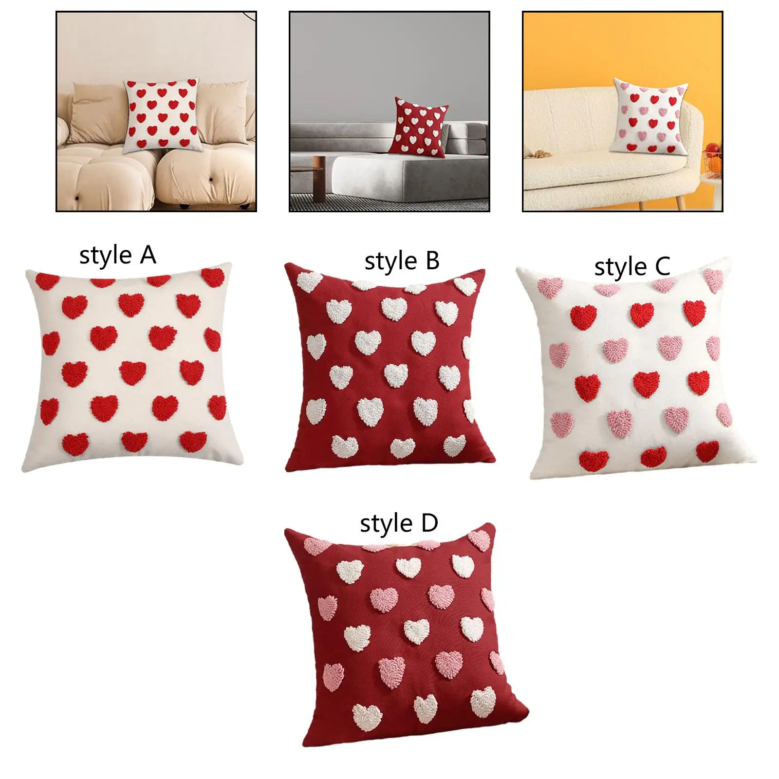 Embroidery Pillow Case Versatile Comfortable Sofa 17.72