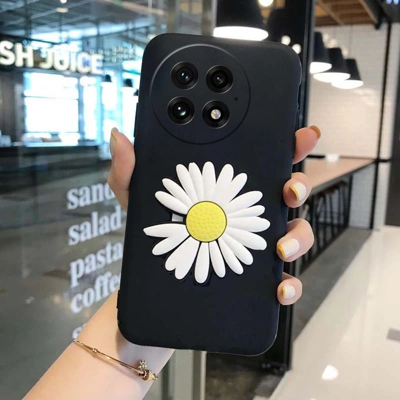 For Oneplus 13 12 5G ace3 pro Case Chrysanthemum Ring Ultra-Thin Silicone Soft Shell For Oneplus ACE 3 Pro 5G 13 12 Back Cover