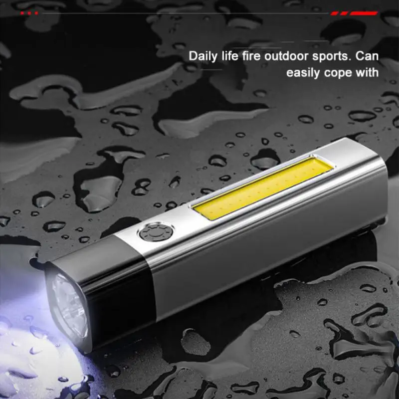 1 ~ 10 Stuks Zaklamp Met Usb Opladen Zeer Sterk Zaklamp Licht Led Hunting Ingebouwde Batterij Flash