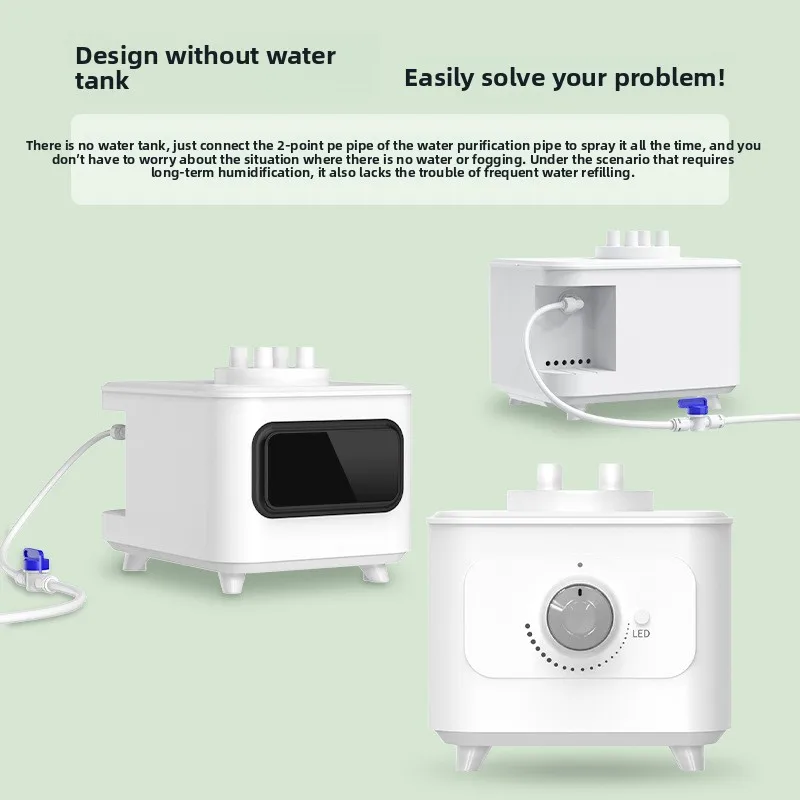 Nebulizador humidificador de recarga de agua automática, generador de niebla para exteriores para acuario, estanque de peces, jardín, rocalla y decoración de paisajes