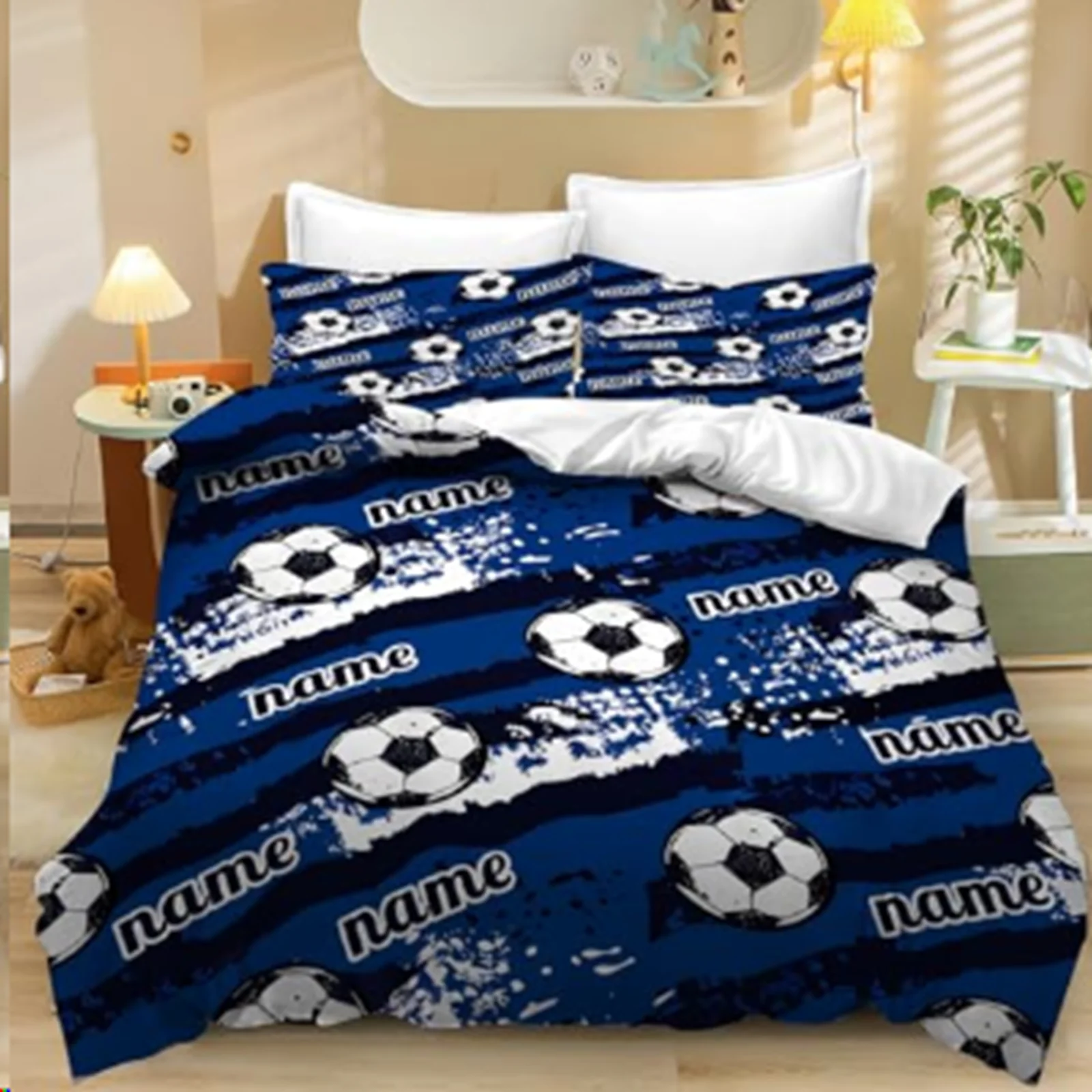 Funda nórdica personalizada con nombre, imágenes de tamaño personalizado, dibujos animados de Anime, paisaje, mascotas, fotos, todas las imágenes, regalos para niños