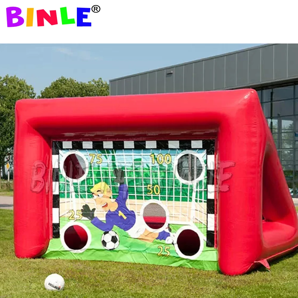 Jeu de lancer de Football gonflable 4x2m, cible de Football gonflable Portable, but de tir de Football pour jeux de Sports de plein air