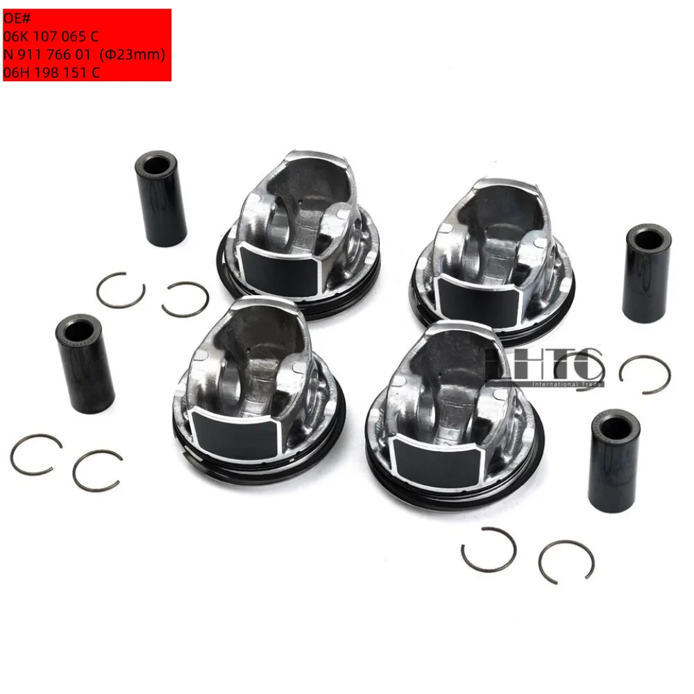 

Pistons & Rings Set Oversized 0.5mm For Audi S3 8V VW Golf R MK7 2.0 TSI CJX DNU OE#06K107065C/N91176601(Φ23mm)