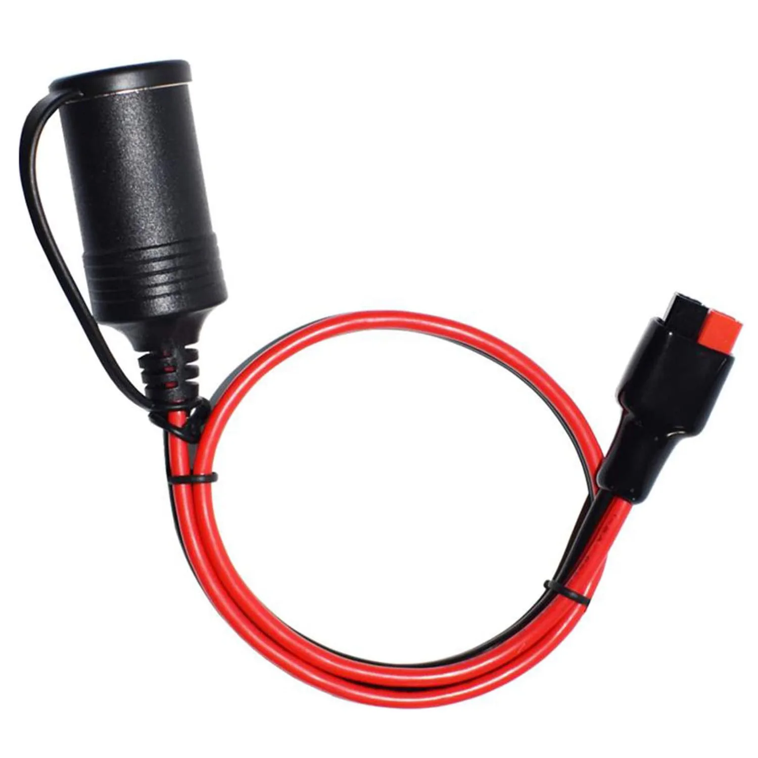 Connector to 12V Female Car Cigarette Lighter 14AWG Heavy Duty Cable Compatible with Anderson Powerpole For Device Transfer 1m