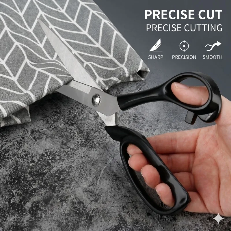 8/10ZollProfessionelleSchneiderschereScharfeEdelstahl-StoffschereRobusteSchneidewerkzeugefürKleidungDIYHandwerk-AliExpress15