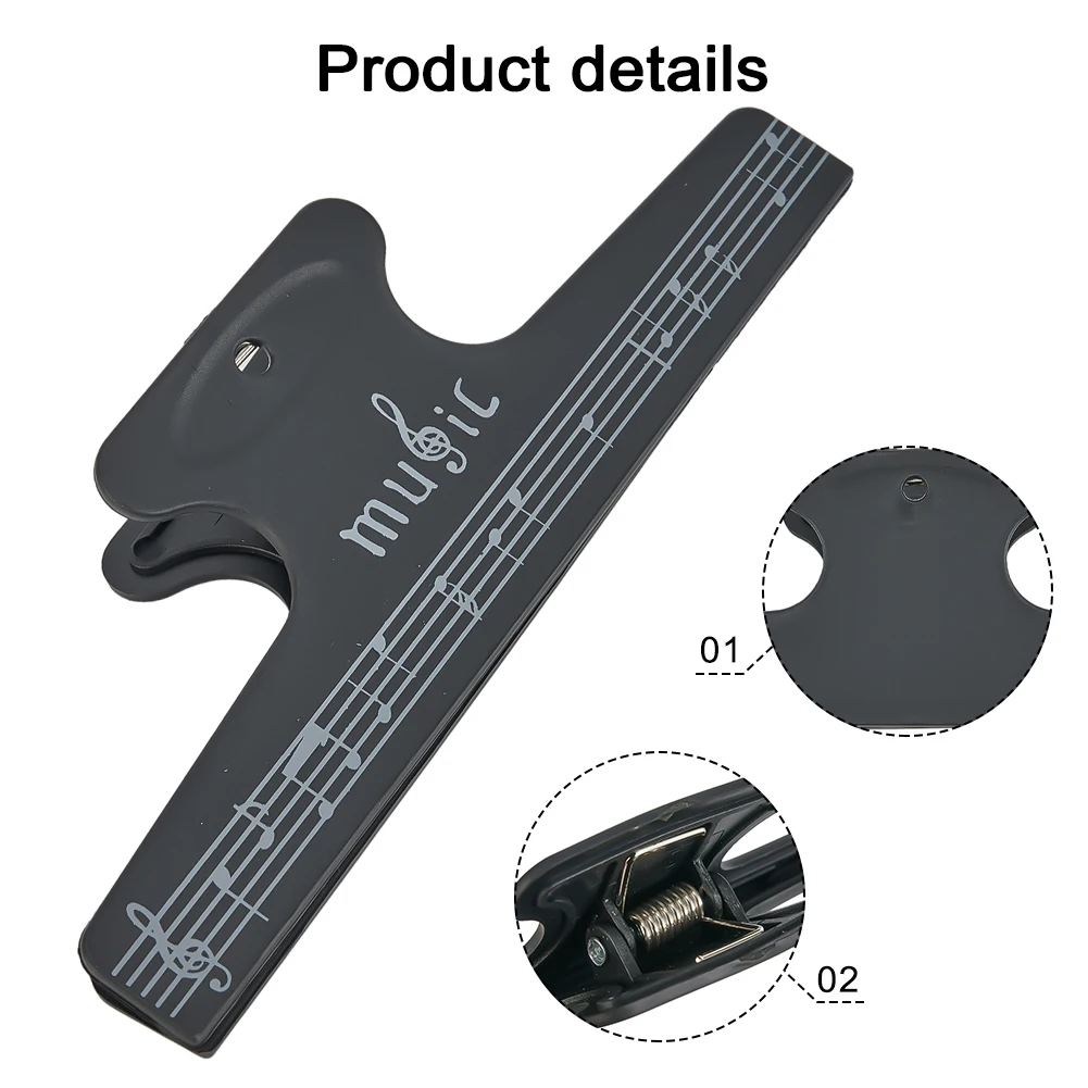 1PC Sheet Music Clips Book Page Note Clip Music For Score Fixed Clips Sheet Holder For Guitar Violin Musical Instrument Parts