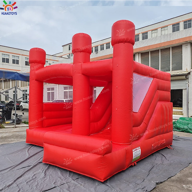 Commerical PVC 13x13x11ft Inflatable Red Bounce Houses With Slide Kids Party Pink Bouncy Castle Air Bouncer Combo