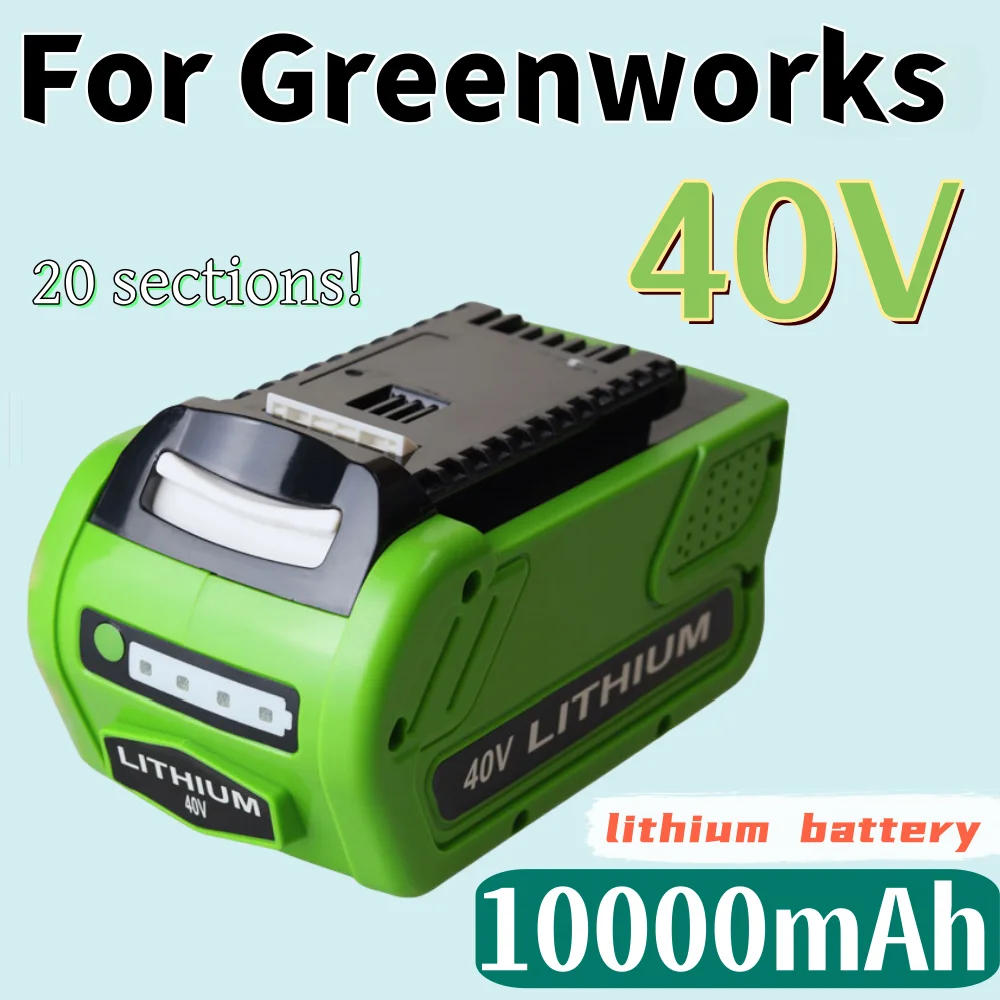 

For Greenworks G-MAX 40V 10.0Ah Li-ion Battery Manufacturer Replacement Battery for Lawn Mower Power Tools