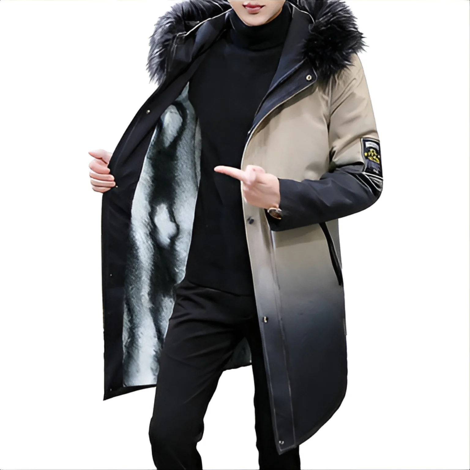 

Мужской синий кожаный тренчкот средней длины с гоночными полосами, для мотоспорта, осенний, для поездок на работу, с защитой и уплотненными плечами, на молнии спереди