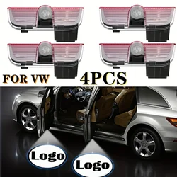 4Pcs LED Welcome Projector Light Door Lamp For VW Golf 5 6 7 7N Touran CC Passat Magotan B6 B7 B8 Tiguan Car Styling