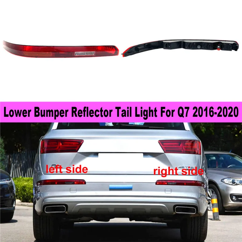 EU Type Driver Left Side Lower Bumper Reflector Tail Light Reverse Stop Lamp for- 2016-2020