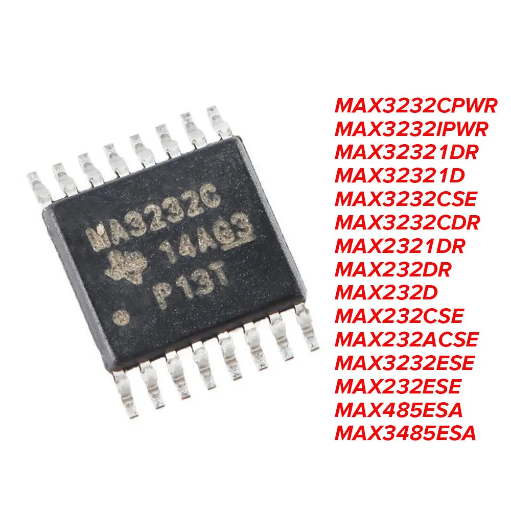 5PCS MAX3232CPWR MAX3232 IPWR MAX232 MAX485 MAX3485 MAX3485ESA IDR DR ESA ESE SOP16