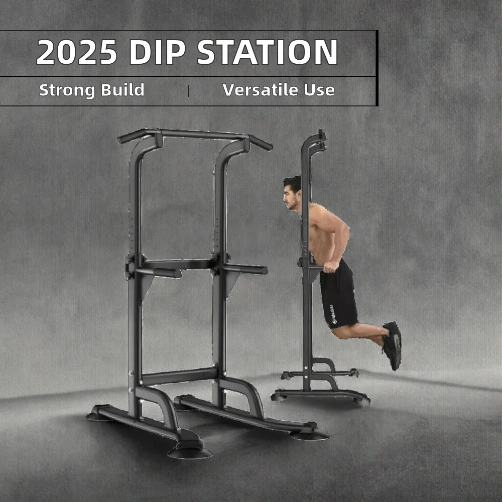 

Self-Assembly Power Tower Dip Station Steel Pull-up Bar