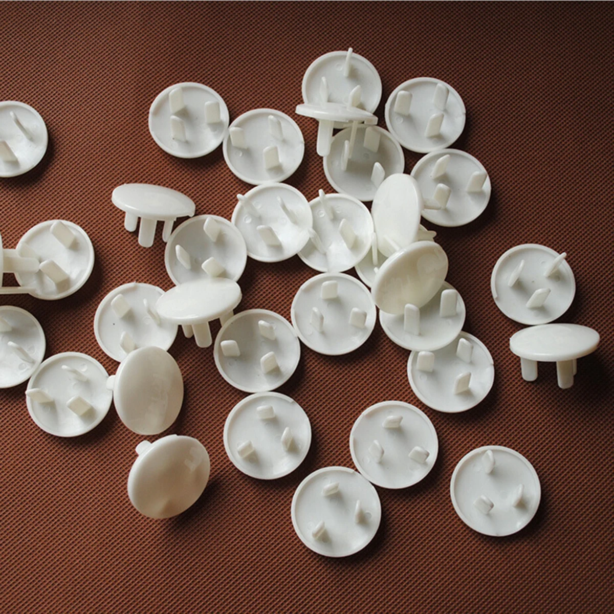 

10 Pcs Socket Covers White Child Proof Outlet Protection Plugs Baby Safety Anti Shock Durable Prevent Dust Moisture Fire Risk