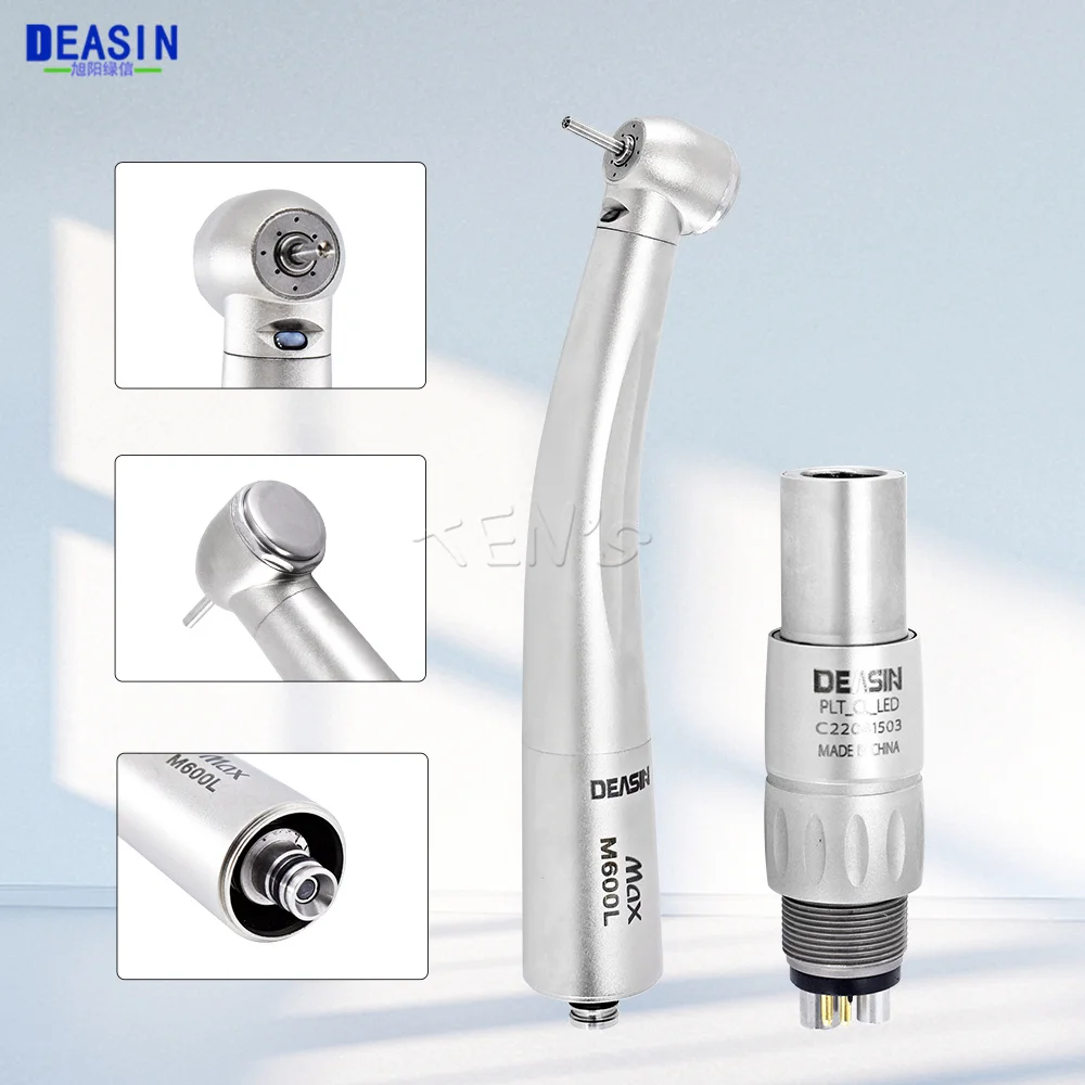 Dental Max M600L High Speed Handpiece Rotor Compatible For NSK Coupler Air turbina Optical Fiber Standard Head Dentistry Tools