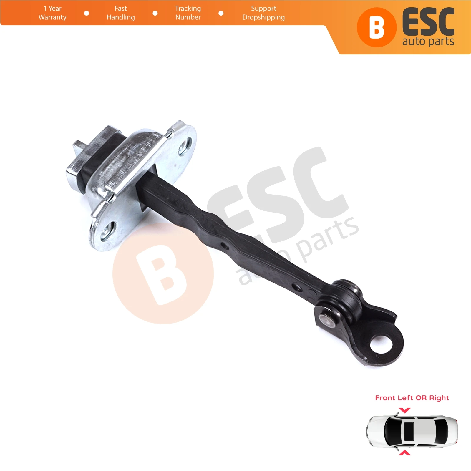 

EDP1349 Front Door Hinge Brake Stop Check Strap Limiter for Toyota Corolla MK11 Auris MK2 E18 E180 2012-2018 6861002242