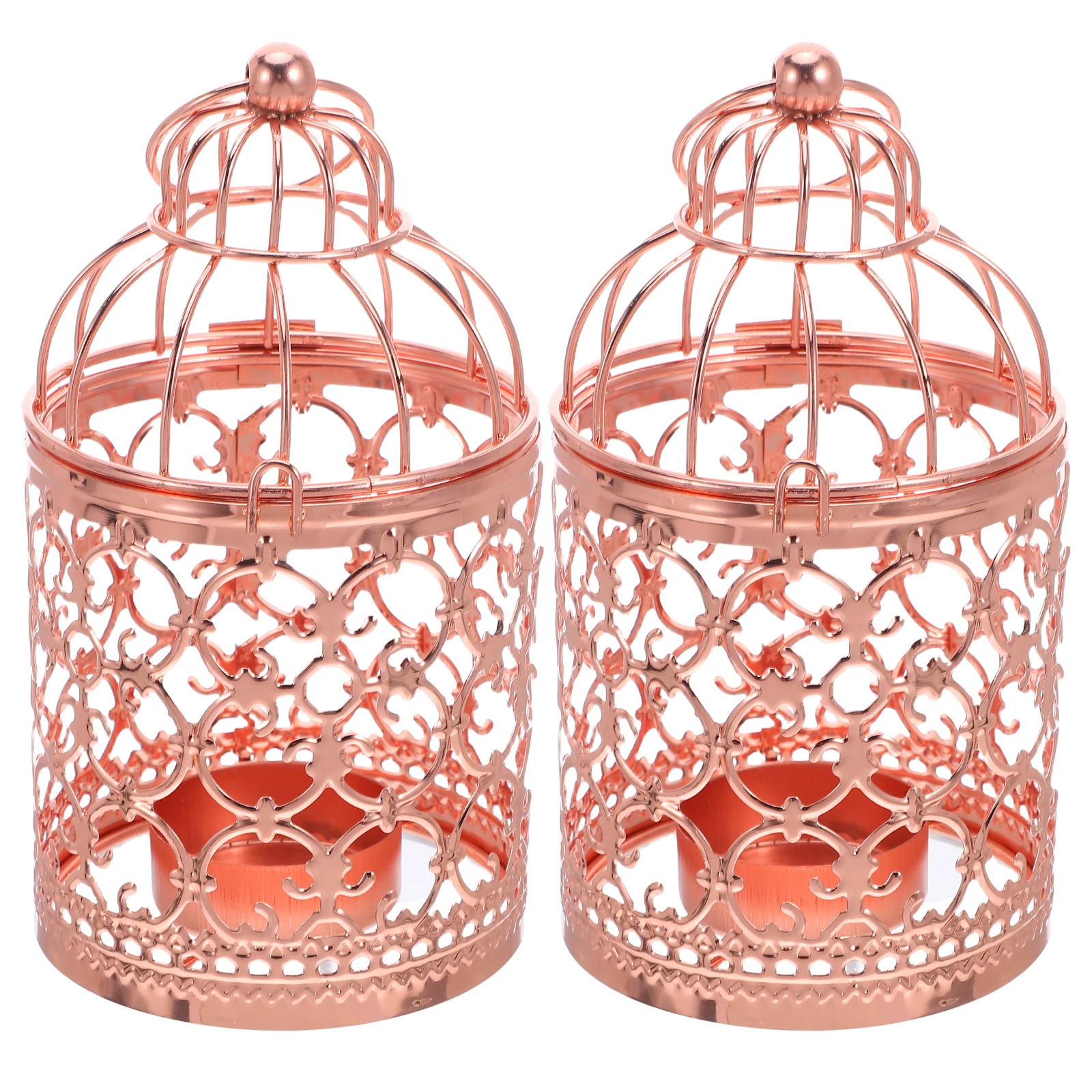 

Retro Bird Cage Lantern Birdcage Candlestick Holders Decorative Halloween Christmas Table Decoration Home Decorations