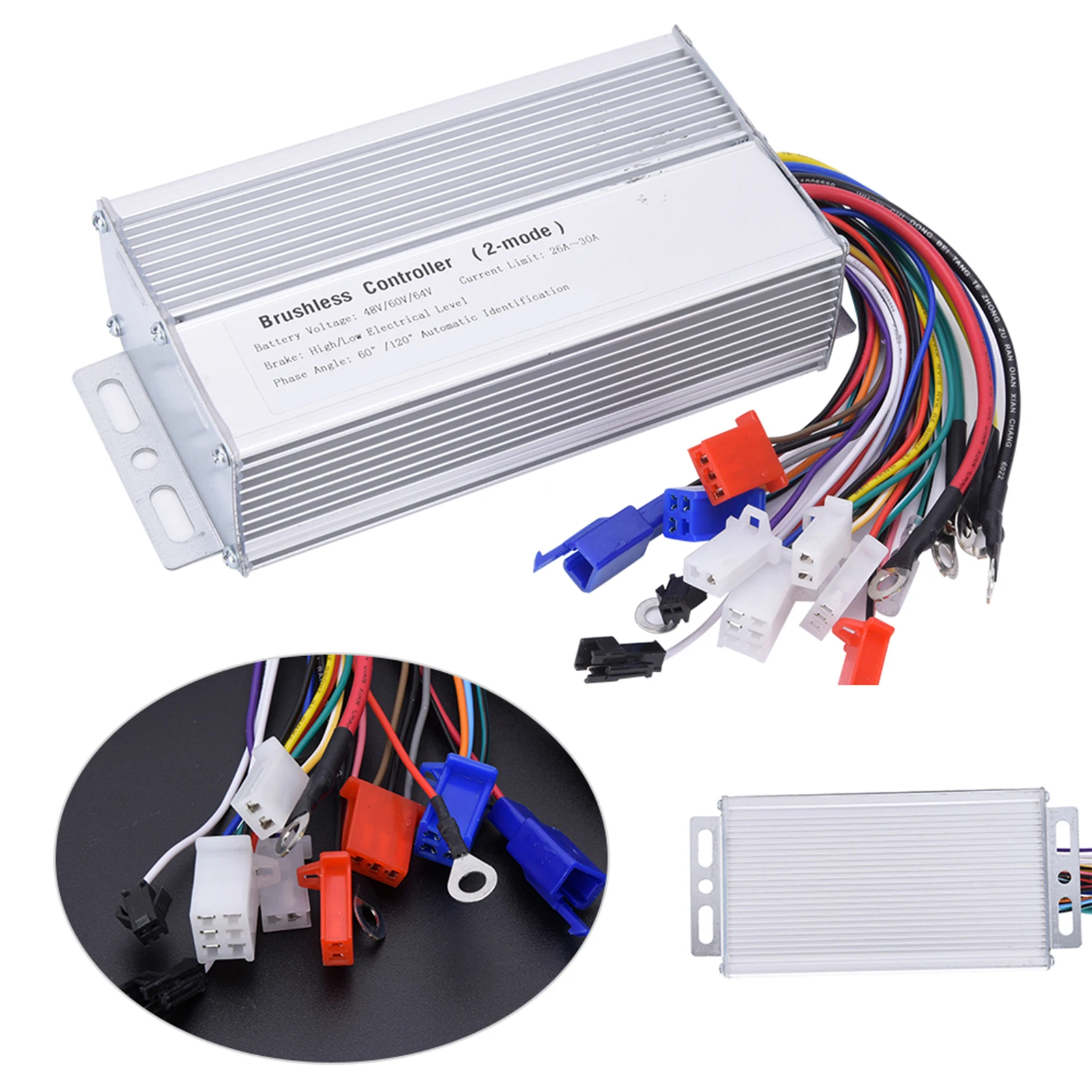 

Motor Brushless Controller 48V 60V 64V 1000W‑1500W Electric Cycle Brushless Speed Motor Controller for Electric Scooter