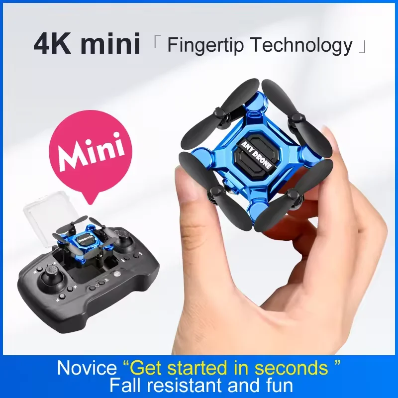 New K04 Mini Folding Drone Remote Controlled Aircraft Aerial Photography Quadcopter Toy Small Shockproof Helicopter 360-Degree
