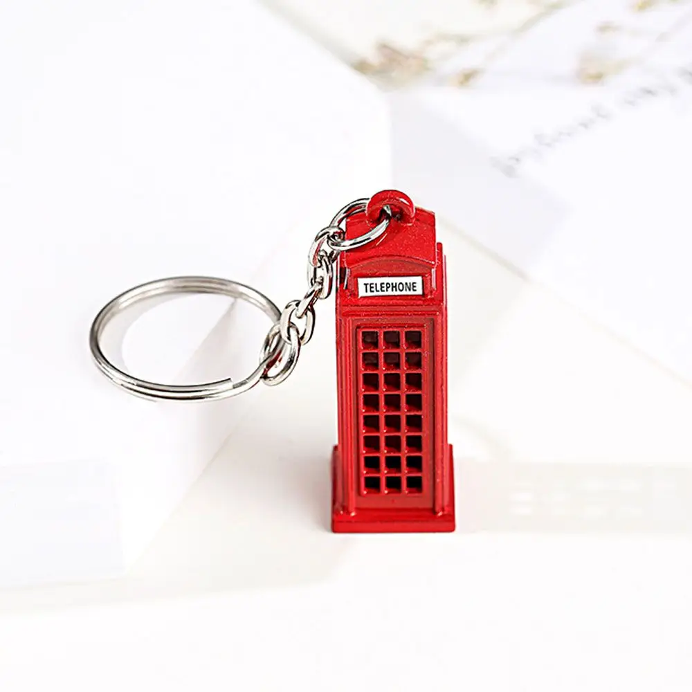 Ornaments Creative Mail Box Red&Blue Decoration Chain Key Chain Fashion Accessories Jewelry Key Ring