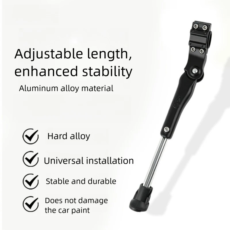 

Durable Adjustable Bicycle Kickstand Aluminum Alloy Anti-Slip Parking Bracket Universal For Mountain Road MTB Cycling Accessory
