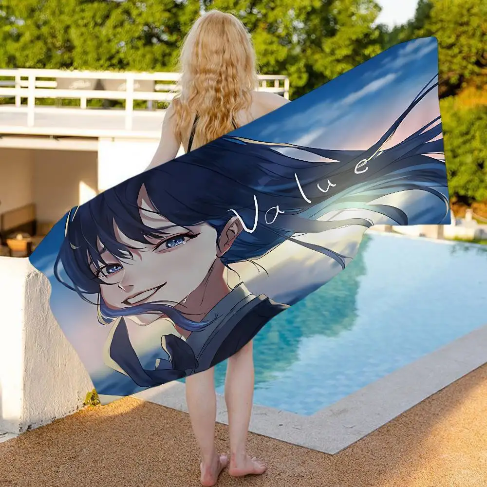 Ado Japanese Singer Microfiber Beach Towel Absorbent Quick dry Soft Yoga Swimming Resort Mountain Climbing Towel