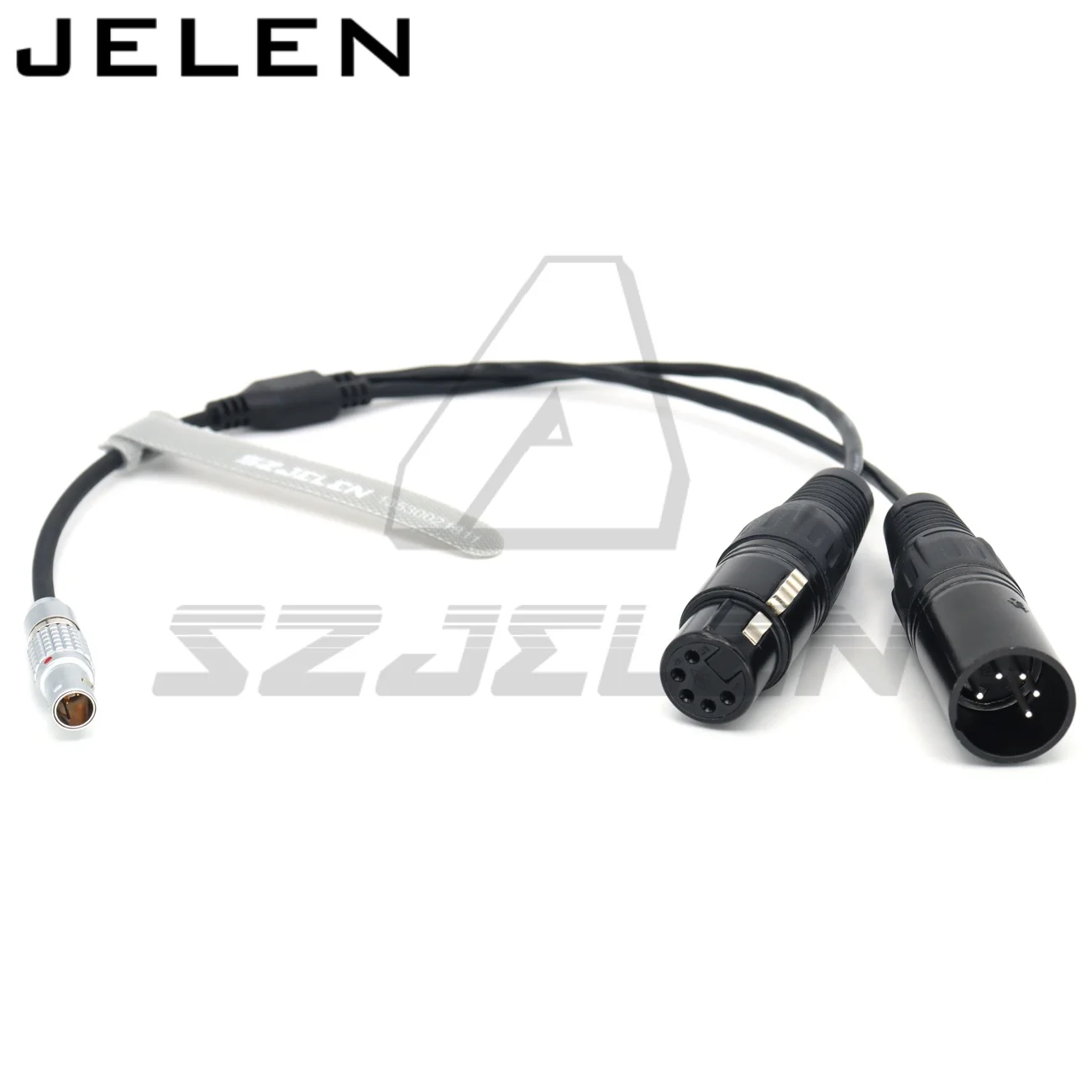 FGG 0B 3pin to Double XLR 5pin male female for APUTURE Sidus One DMX cable