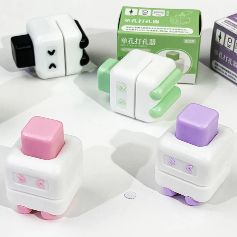 

Portable Single Hole Puncher Mini Round Hole Punch Office School Binding Supplies Stationery DIY Paper for Scrapbooking Tool