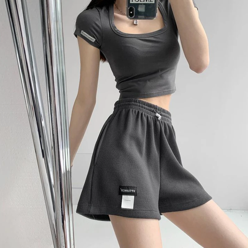 

Women's Shorts High Waist Loose Casual Baggy Female Short Pants Korean Style Flowy Trend 2024 Offer Aesthetic Hot Stretchy Jorts