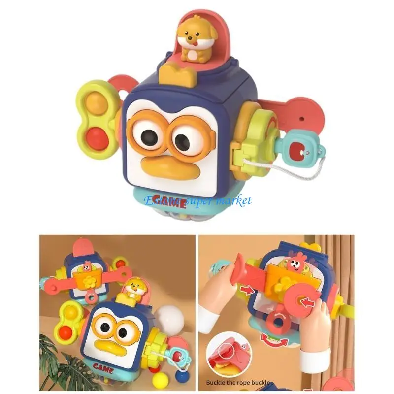 

090B Cognitive Game Sensory Cube Toy for Toddler Fine Motor Skill Autisms Gift Preschooler Learning Gift