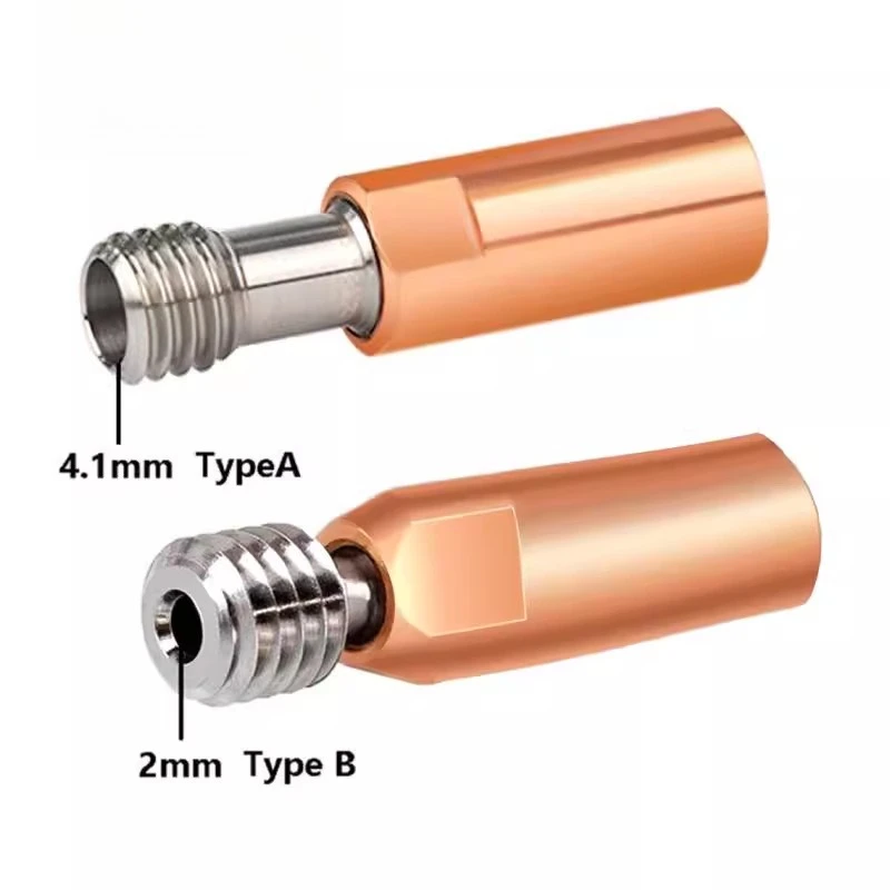 3D Printer Accessories CR10/Ender 3 Titanium Alloy Copper Throat Stainless Steel M6 Threaded Feed Tube