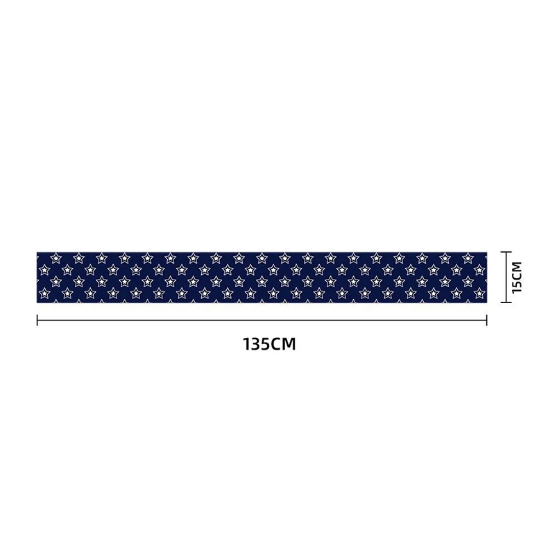 High quality custom scarves and banners 15X135cm holiday party sports patriotic polyester scarves