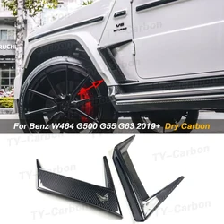 For Mercedes-Benz G Class Real Dry Carbon Fiber Front Fender Air Vent for W464 G63 G500 G550 2019-2023 Air Vent Splitter Bodykit