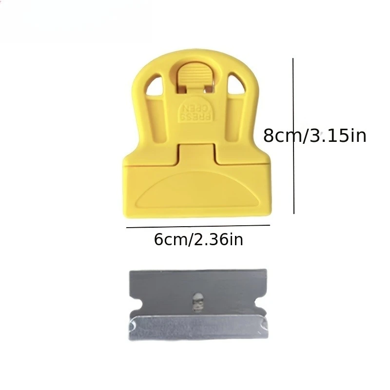 4‑pcs Heavy‑Duty Scraper Cleaning Tool Set, Removes Stickers, Adhesive,Paint & Window Film,Multi‑Purpose Utility Scraper for Car