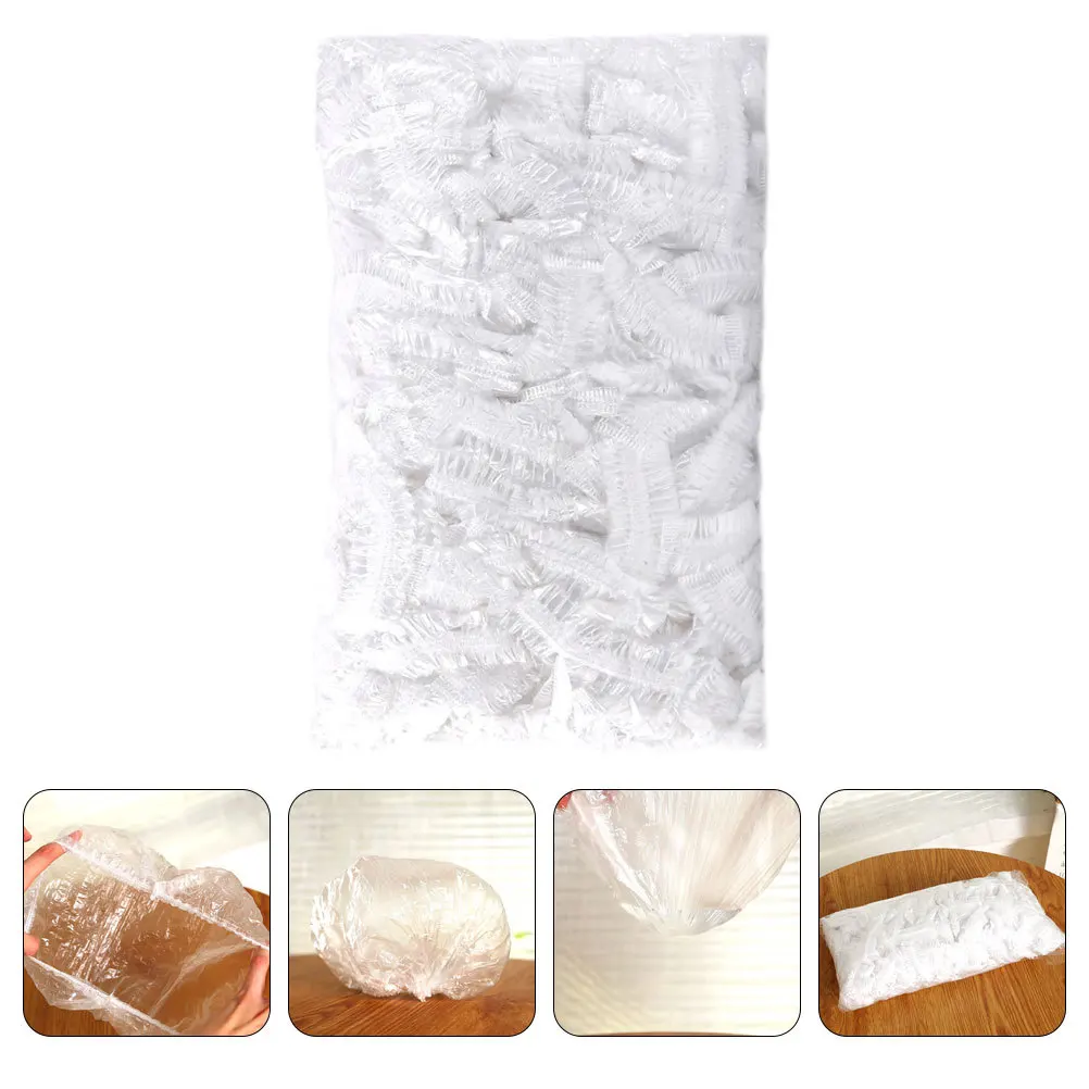 

100pcs Waterproof Hats Disposable Elastic Band For Hair Elastic Bathing Hats Protection Shower Caps Home Salon Hotel Use