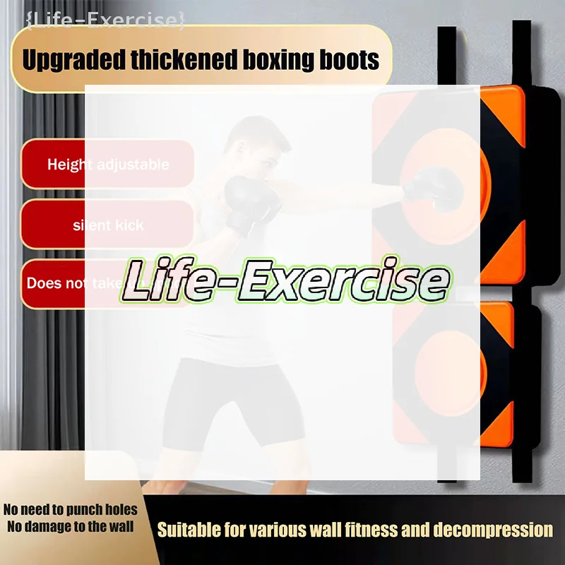 Wall-Mounted Adjustable Leather Punching Pad for Boxing & Taekwondo Training Home Gym Equipment