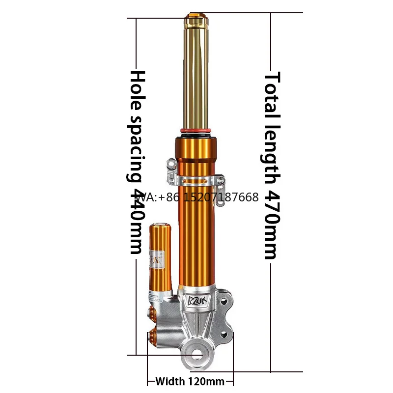 JPU3 High Quality 470MM Front Shock Absorber for General Motorcycles for Honda Forza Rear Shock Absorber