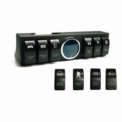 JP16 ODM Black ABS 6 Switch Led Light Control Panel for  Wrangler JK