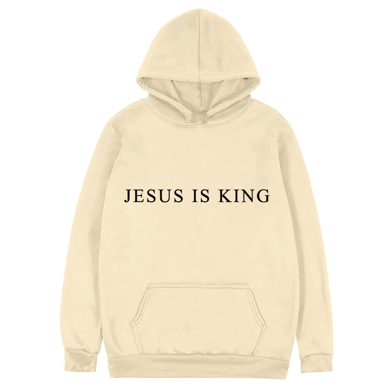 Jesus Is King  Hoodie Hoody Novelty Slogan Design  Meme Groom Stag Present Gift  Husband Sweatshirts