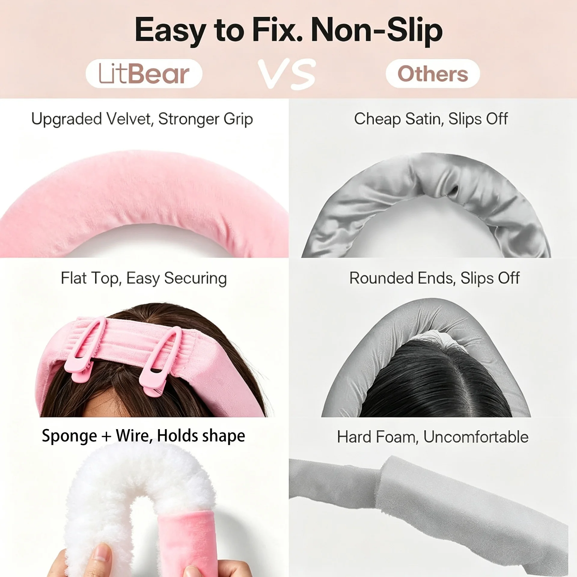 No Heat Hair Rollers Heatless Curling Rod Headband Soft Hair Curler Satin Curlers Curls Sleeping Bonnet Night Cap Styling Tools
